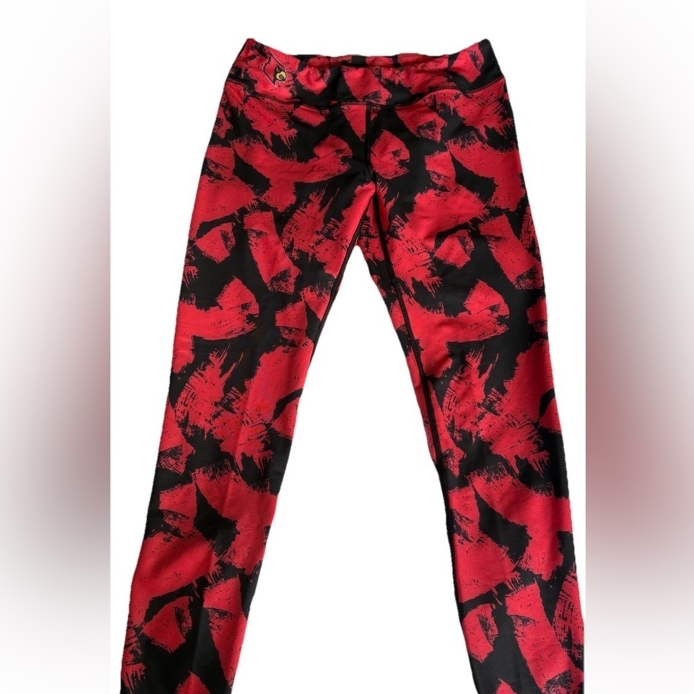 Bold Red and Black Women's Leggings